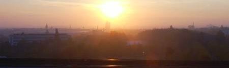 sunrise from my office window